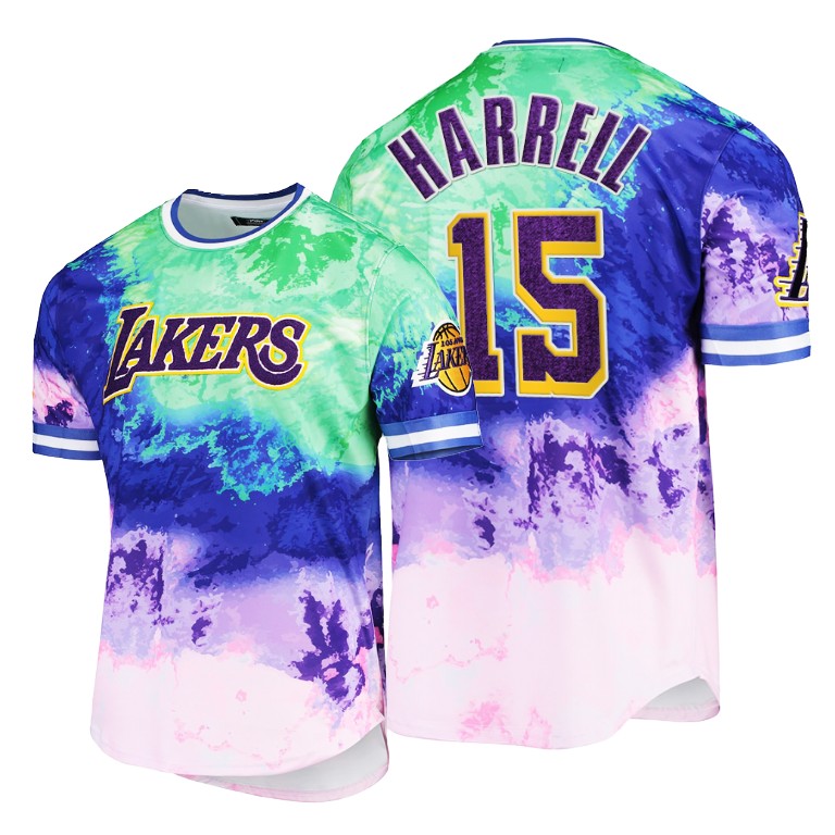 Men's Los Angeles Lakers Montrezl Harrell #15 NBA Pro Standard Dip-Dye Whole New Game Purple Basketball T-Shirt LHU8183BJ